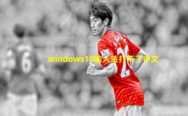 windows10输入法打不了中文