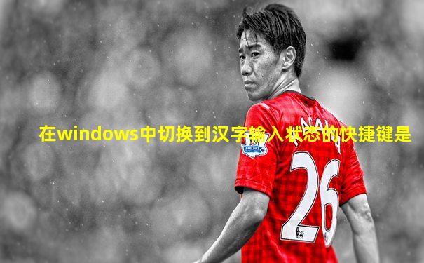 在windows中切换到汉字输入状态的快捷键是