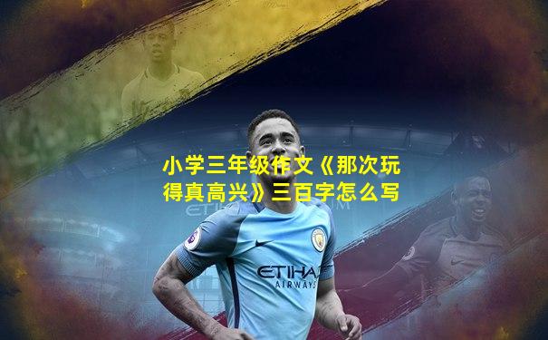 小学三年级作文《那次玩得真高兴》三百字怎么写