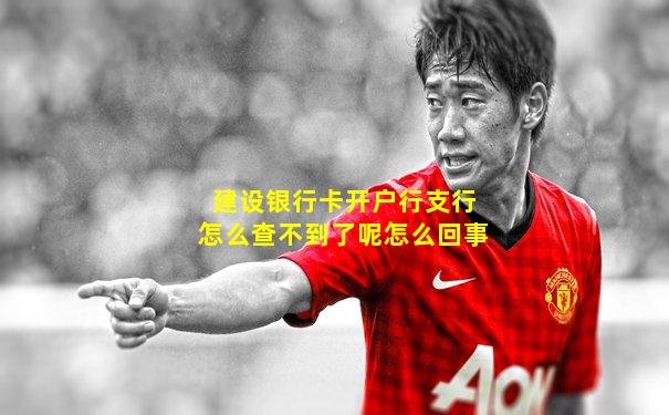 建设银行卡开户行支行怎么查不到了呢怎么回事