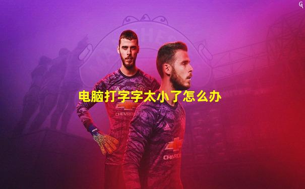 电脑打字字太小了怎么办