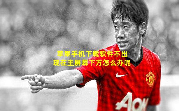 苹果手机下载软件不出现在主屏幕下方怎么办呢
