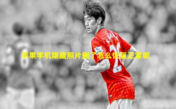 苹果手机隐藏照片删了怎么恢复正常呢