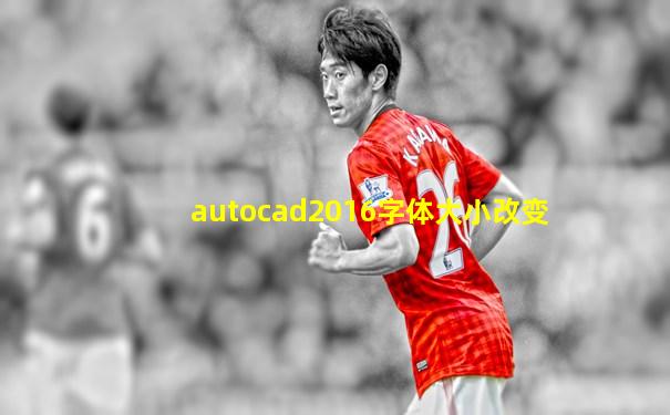 autocad2016字体大小改变
