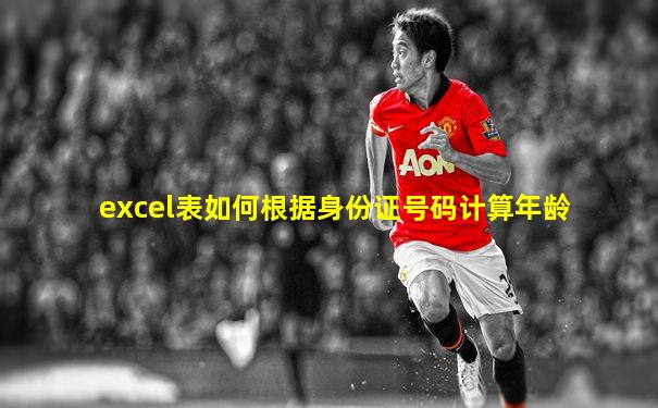 excel表如何根据身份证号码计算年龄