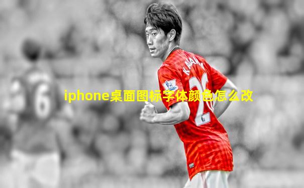 iphone桌面图标字体颜色怎么改