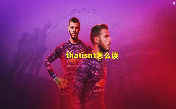 thatisnt怎么读