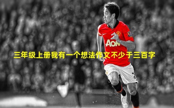 三年级上册我有一个想法作文不少于三百字