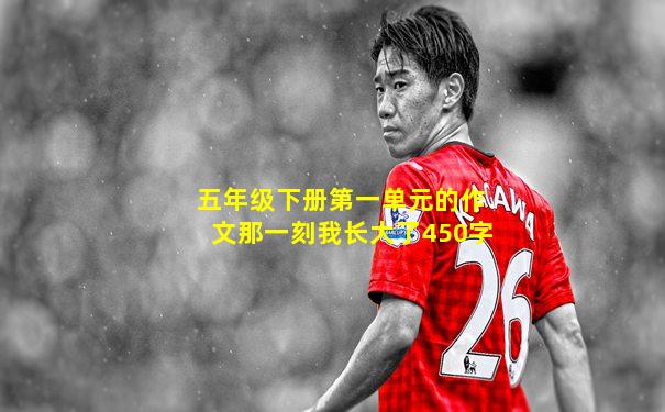 五年级下册第一单元的作文那一刻我长大了450字