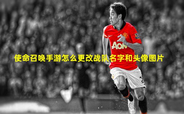 使命召唤手游怎么更改战队名字和头像图片