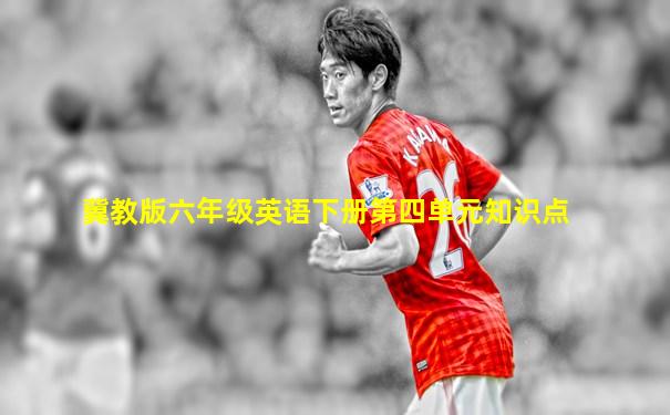 冀教版六年级英语下册第四单元知识点