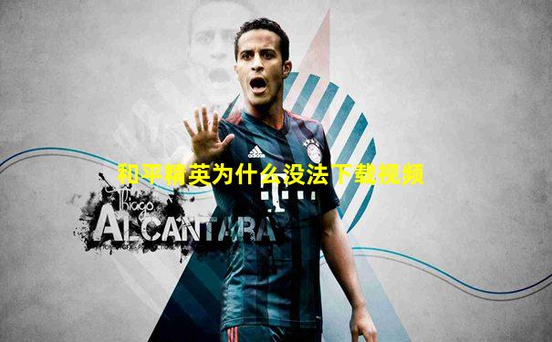 和平精英为什么没法下载视频