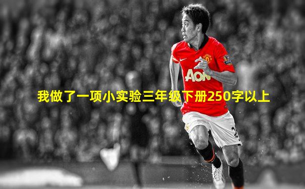 我做了一项小实验三年级下册250字以上