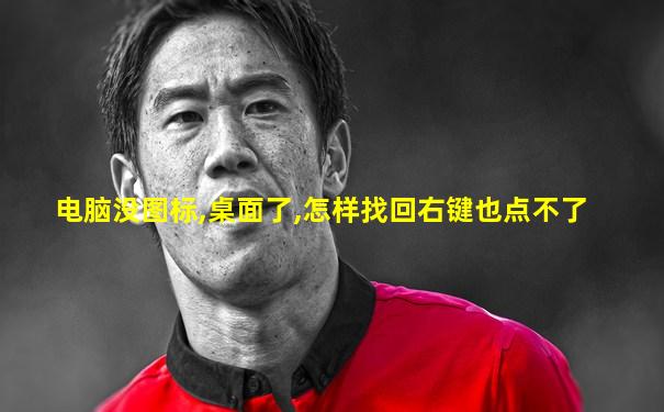 电脑没图标,桌面了,怎样找回右键也点不了