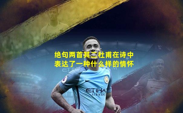 绝句两首其二杜甫在诗中表达了一种什么样的情怀