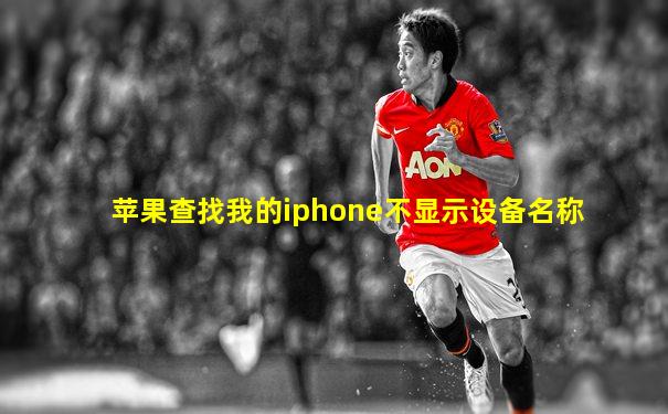 苹果查找我的iphone不显示设备名称